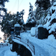 Rokeby Manor Gate in the snow.